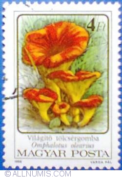 4 Forint 1986 - Ciuperca Jack-o Lantern - Omphalotus olearius