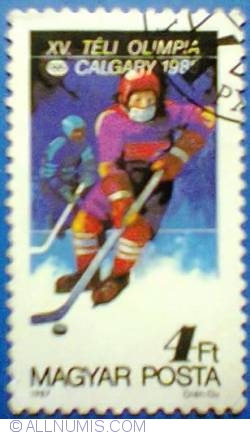 4 Forint 1987  - XV Olympic Winter Games - Calgary 1988
