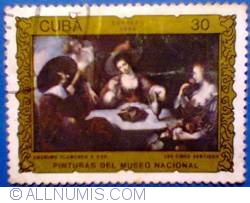 Image #1 of 8¢ 1986 - Anonimo flamenco sec. XVII - Lus cincos sentidos