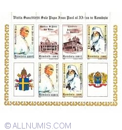 11500 Lei - Vizita sanctitati sale Papa Ioan Paul al II in Romania