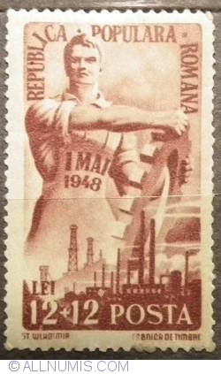 Image #1 of 12+12 Lei - Ziua muncii - 1 Mai 1948