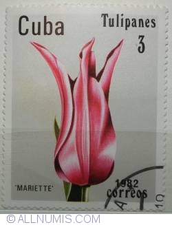 3 centavos 1982 Tulipanes Mariette