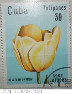 Image #1 of 30 centavos 1982 Tulipanes-Jewel of spring