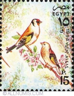 15 Piastres 1994 - European Goldfinch