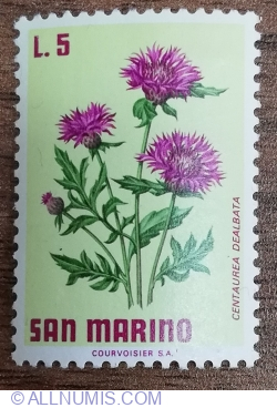 5 Lire 1971 - Albastrea (Centaurea dealbata)