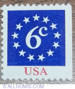 6 Cents 1892 -  Cerc (inel) de stele