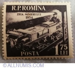 Image #1 of 1.75 Lei 1954 - Ziua Minerului