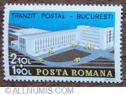 2.10+1.90 Lei - Bucharest postal transit