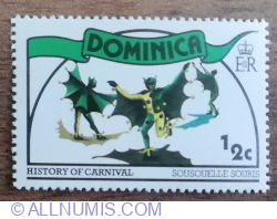 1/2 Cent 1978 - History of carnival - Masqueraders