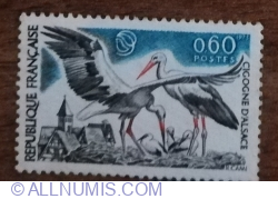 0.60 Franc 1973 - Nature preservation - White Stork (Ciconia ciconia)