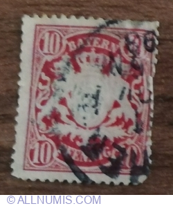 Image #1 of 10 Pfennig 1908 - Bayern - E-print on coat of arms