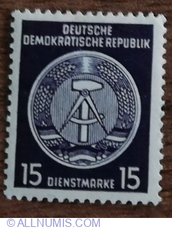 Image #1 of 15 Pfennig 1954 -  Official Stamps - Official Stamps for Administration Post B (II and III)