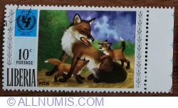 Image #1 of 10 Cent 1971 - Unicef - Red Fox (Vulpes vulpes)