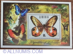 60 Cent 1974 -  Tropical butterflies - Moth (Pierella nereis)