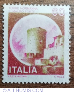 60 Lira 1980 - Castele - Fortul San Mauro