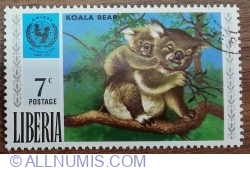 Image #1 of 7 Cent 1971 - Unicef - Koala (Phascolarctos cinereus)
