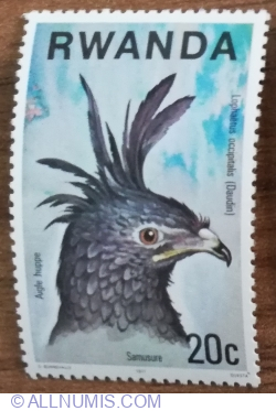Image #1 of 20 Santime 1977 - Long-crested Eagle (Lophoaetus occipitallis)