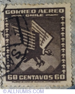 Image #1 of 60 Centavos 1944 - Condor