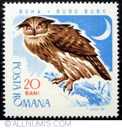 20 Bani - Eurasian Eagle-Owl (Bubo bubo)