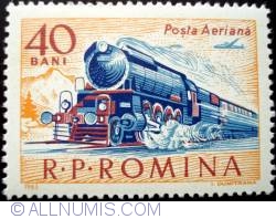 40 Bani - Steam locomotive