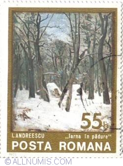 55 Bani - I. Andreescu "Winter in the Forest"