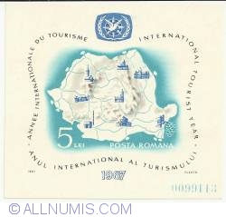 5 Lei 1967 - Map with places of interest and badge