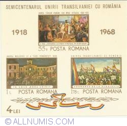 Image #1 of 4 Lei 1968 - Union of Transylvania with Romania 50th anniversary