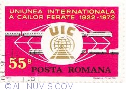 Image #1 of 55 Bani 1972 - Uniunea Internationala a Cailor Ferate 1922-1972