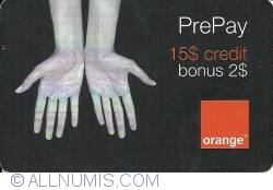 PrePay - 15$ credit, 2 $ bonus