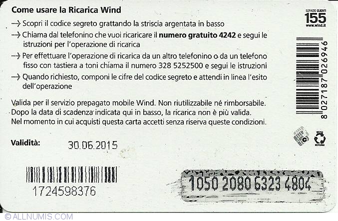wraak Verwoesting Pa 10 Euro - INTERNET NO STOP, WIND - Recharge Card (Ricarica telefonica) -  Italy - Token - 8137