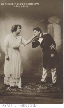 Image #1 of Jenny Metaxa-Doro and Stănescu Cerna in "Prince and Bandit"