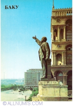 Baku (Bakı, Бакы, Баку) - Statuia lui V. I. Lenin (1985)