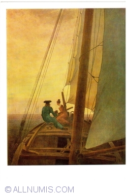 Hermitage - Caspar David Friedrich - On a Sailboat (1987)