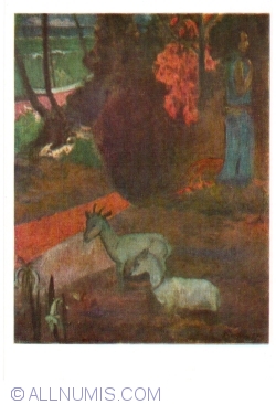 Image #1 of Hermitage - Paul Gauguin - Tahitian landscape (1969)