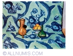 Image #1 of Ermitaj - Henri Matisse - Natură statică cu față de masă albastră (1969)