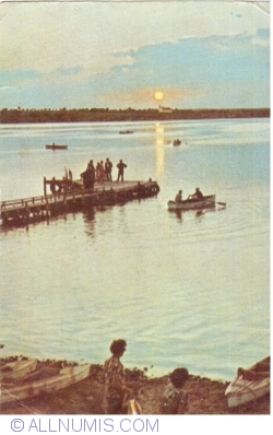 Image #1 of Eforie Sud - Apus de soare la ghiol (1962)
