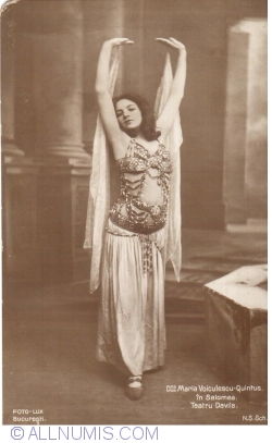 Maria Voiculescu-Qintus în "Salomea" - Teatrul Davilla