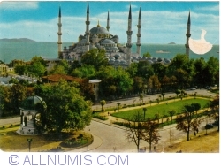 Istanbul - The Blue Mosque an German Fountain (1964)