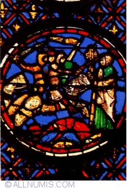 Paris - La Sainte-Chapelle. Stained Glass