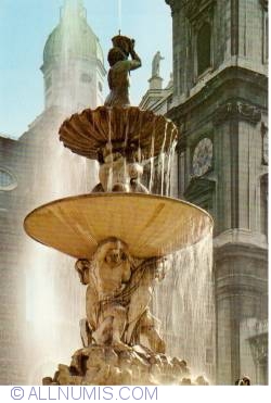 Salzburg - baroque fountain or Residenzbrunnen
