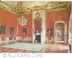 Potsdam - Sanssouci. Palatul nou. Camera domnelor în roșu (1979)