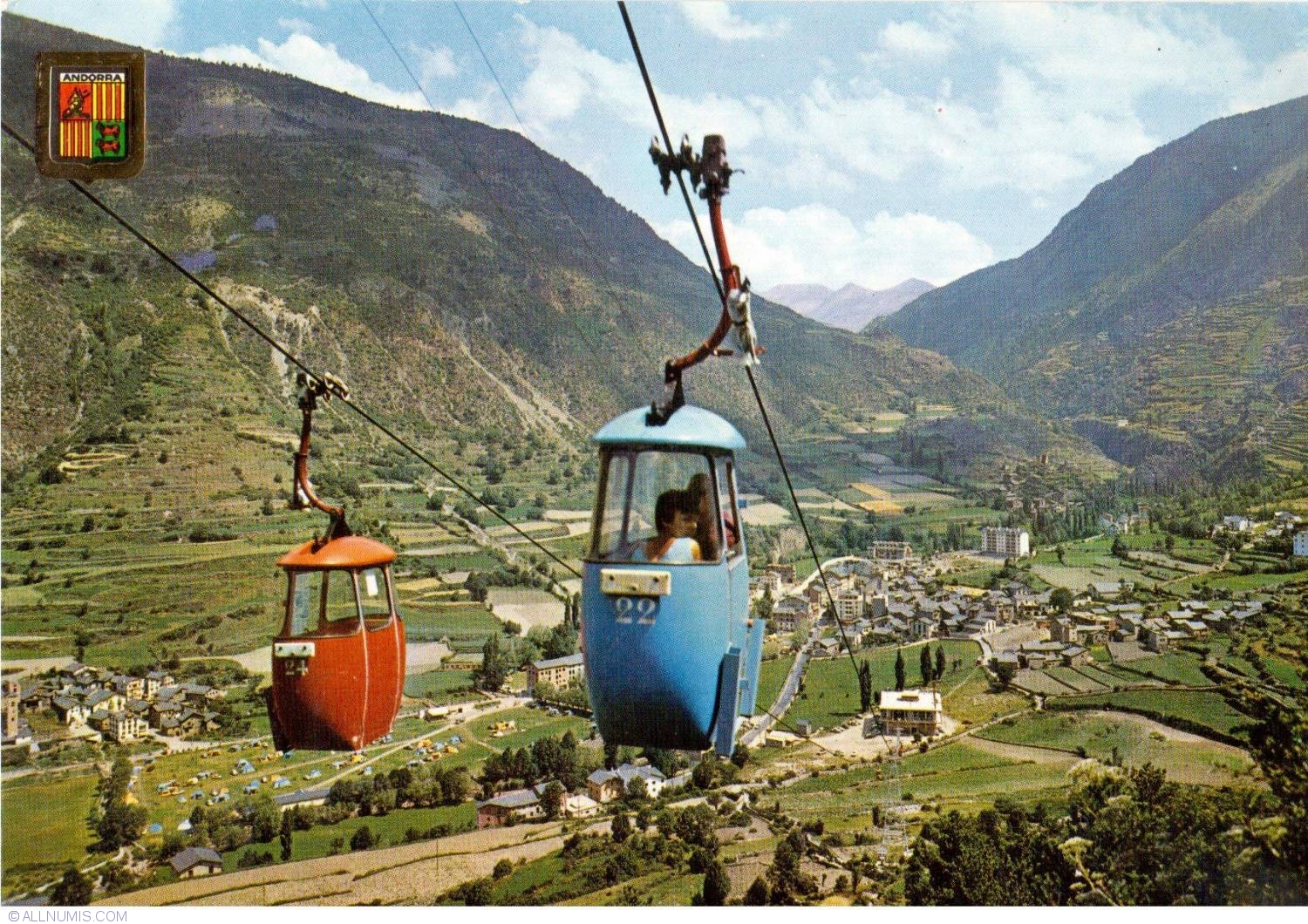 Andorra - Cable car, Tourist - Andorra (Principality of ...