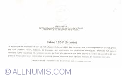 Sabine 1,20 Francs - Martinets