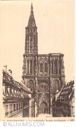 Image #1 of Strasbourg - The Cathedral - La Cathédrale - The Western facade (3)