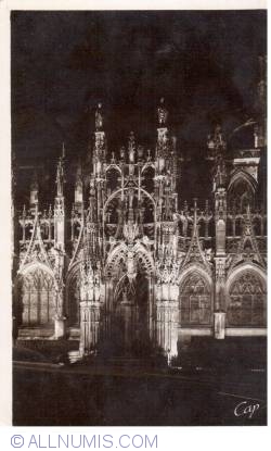 Image #1 of Louviers - Notre-Dame church south facade at night 51