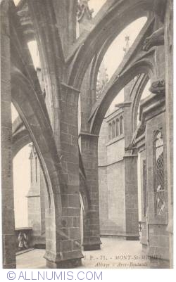 Mont Saint-Michel - The Abbey - Les arcs buttresses (71)