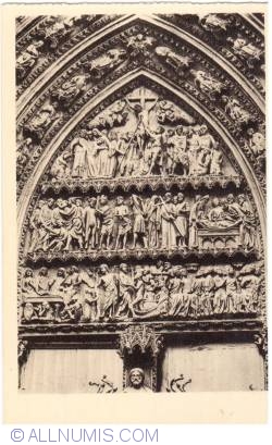 Image #1 of Rouen - The Cathedral. Tympan du portail de la Calende