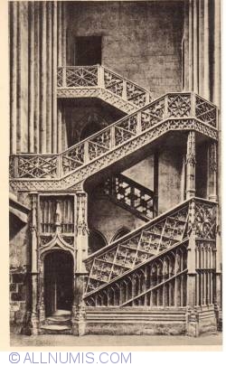 Image #2 of Rouen - The Cathedral - Stairs of the Library (La Cathédrale - Escalier de la Librairie)
