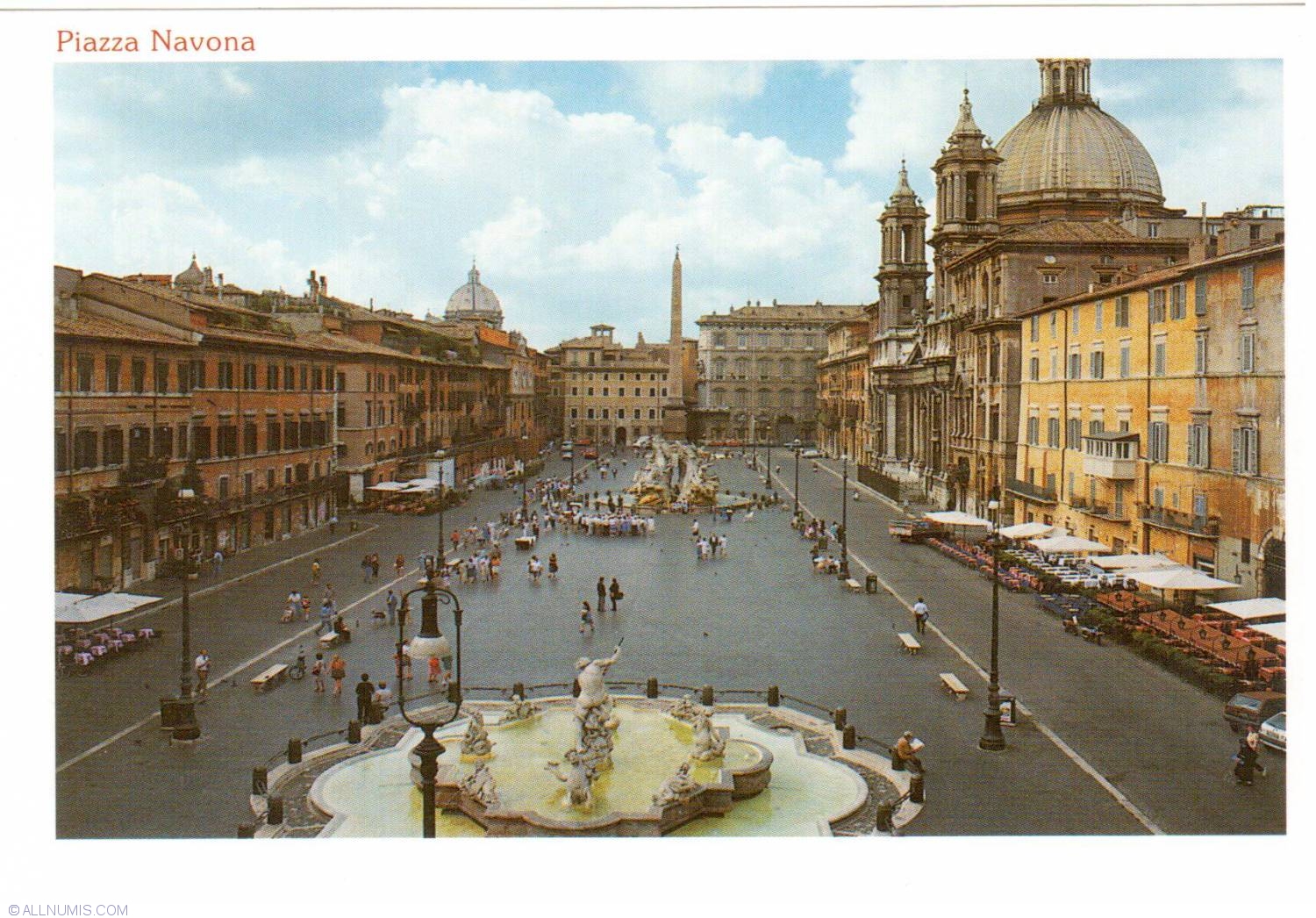 Rome - Piazza Navona, Rome and Vatican city - Italy - Postcard - 18596