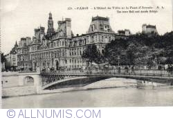Paris - L'Hotel de ville et pont Arcole - papeghin 121